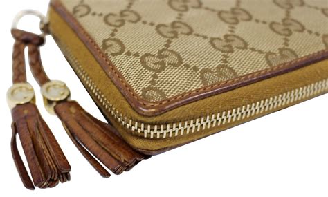 gucci zip wallet canvas|gucci wallet images.